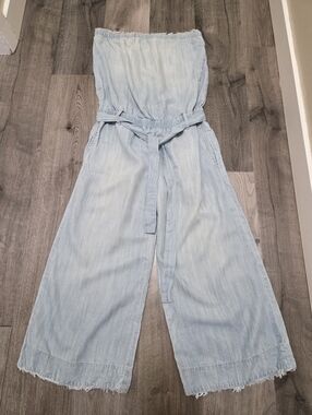 Bella Dahl 100% Lyocell Strapless Jumpsuit